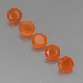  ct natürliche orangefarbener Karneol-Edelsteine, Transparent, Transparent / Lichtdurchlässig