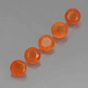  ct natürliche orangefarbener Karneol-Edelsteine, Transparent, Transparent / Lichtdurchlässig