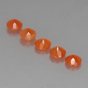  ct natürliche orangefarbener Karneol-Edelsteine, Transparent, Transparent / Lichtdurchlässig