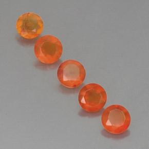  ct natürliche orangefarbener Karneol-Edelsteine, Transparent, Transparent / Lichtdurchlässig