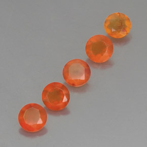  ct natürliche orangefarbener Karneol-Edelsteine, Transparent, Transparent / Lichtdurchlässig