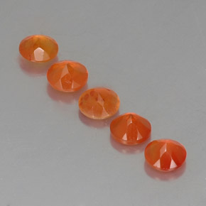  ct natürliche orangefarbener Karneol-Edelsteine, Transparent, Transparent / Lichtdurchlässig