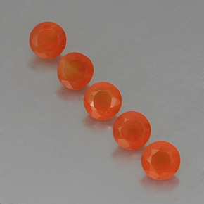  ct natürliche orangefarbener Karneol-Edelsteine, Transparent, Transparent / Lichtdurchlässig