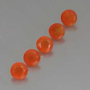  ct natürliche orangefarbener Karneol-Edelsteine, Transparent, Transparent / Lichtdurchlässig