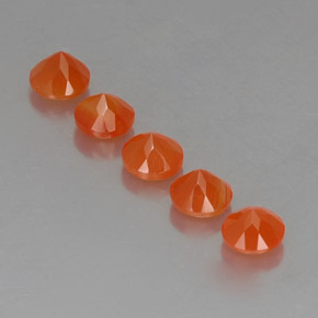  ct natürliche orangefarbener Karneol-Edelsteine, Transparent, Transparent / Lichtdurchlässig
