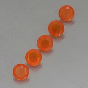  ct natürliche orangefarbener Karneol-Edelsteine, Transparent, Transparent / Lichtdurchlässig