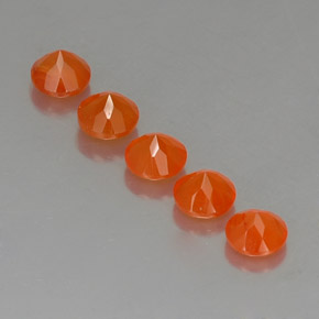  ct natürliche orangefarbener Karneol-Edelsteine, Transparent, Transparent / Lichtdurchlässig
