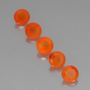  ct natürliche orangefarbener Karneol-Edelsteine, Transparent, Transparent / Lichtdurchlässig