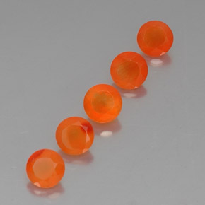  ct natürliche orangefarbener Karneol-Edelsteine, Transparent, Transparent / Lichtdurchlässig