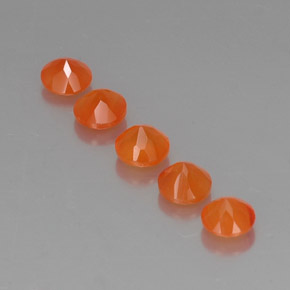  ct natürliche orangefarbener Karneol-Edelsteine, Transparent, Transparent / Lichtdurchlässig