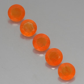  ct natürliche orangefarbener Karneol-Edelsteine, Transparent, Transparent / Lichtdurchlässig