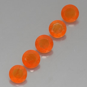  ct natürliche orangefarbener Karneol-Edelsteine, Transparent, Transparent / Lichtdurchlässig