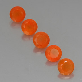  ct natürliche orangefarbener Karneol-Edelsteine, Transparent, Transparent / Lichtdurchlässig