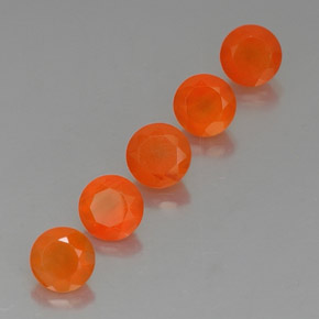  ct natürliche orangefarbener Karneol-Edelsteine, Transparent, Transparent / Lichtdurchlässig