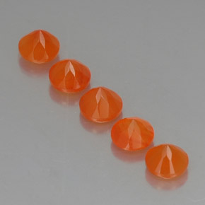  ct natürliche orangefarbener Karneol-Edelsteine, Transparent, Transparent / Lichtdurchlässig