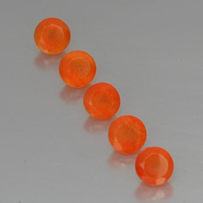  ct natürliche orangefarbener Karneol-Edelsteine, Transparent, Transparent / Lichtdurchlässig