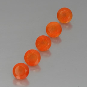 ct natürliche orangefarbener Karneol-Edelsteine, Transparent, Transparent / Lichtdurchlässig