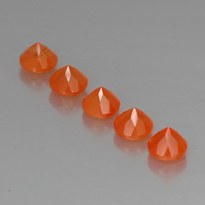  ct natürliche orangefarbener Karneol-Edelsteine, Transparent, Transparent / Lichtdurchlässig