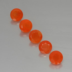  ct natürliche orangefarbener Karneol-Edelsteine, Transparent, Transparent / Lichtdurchlässig