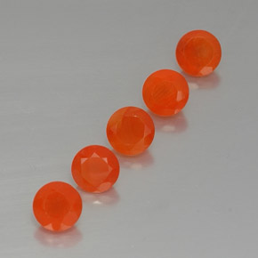  ct natürliche orangefarbener Karneol-Edelsteine, Transparent, Transparent / Lichtdurchlässig