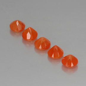  ct natürliche orangefarbener Karneol-Edelsteine, Transparent, Transparent / Lichtdurchlässig