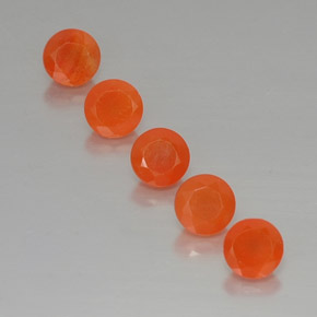  ct natürliche orangefarbener Karneol-Edelsteine, Transparent, Transparent / Lichtdurchlässig