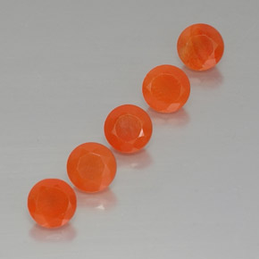  ct natürliche orangefarbener Karneol-Edelsteine, Transparent, Transparent / Lichtdurchlässig