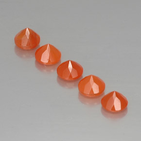  ct natürliche orangefarbener Karneol-Edelsteine, Transparent, Transparent / Lichtdurchlässig