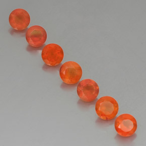  ct natürliche orangefarbener Karneol-Edelsteine, Transparent, Transparent / Lichtdurchlässig