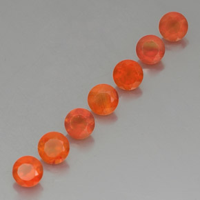  ct natürliche orangefarbener Karneol-Edelsteine, Transparent, Transparent / Lichtdurchlässig