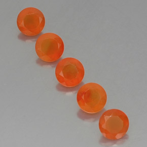  ct natürliche orangefarbener Karneol-Edelsteine, Transparent, Transparent / Lichtdurchlässig