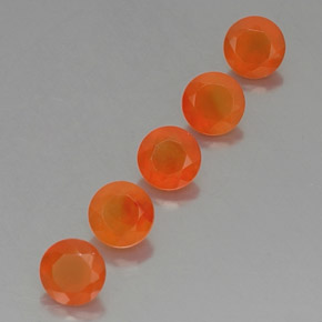  ct natürliche orangefarbener Karneol-Edelsteine, Transparent, Transparent / Lichtdurchlässig