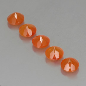  ct natürliche orangefarbener Karneol-Edelsteine, Transparent, Transparent / Lichtdurchlässig