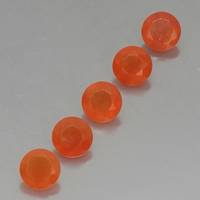  ct natürliche orangefarbener Karneol-Edelsteine, Transparent, Transparent / Lichtdurchlässig
