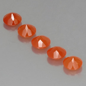  ct natürliche orangefarbener Karneol-Edelsteine, Transparent, Transparent / Lichtdurchlässig