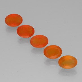  ct natürliche orangefarbener Karneol-Edelsteine, Transparent, Transparent / Lichtdurchlässig