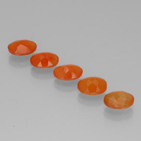  ct natürliche orangefarbener Karneol-Edelsteine, Transparent, Transparent / Lichtdurchlässig