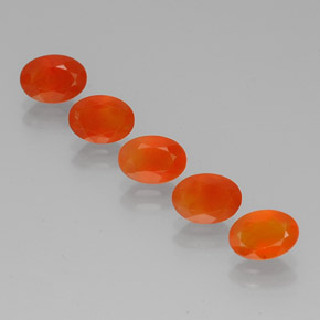  ct natürliche orangefarbener Karneol-Edelsteine, Transparent, Transparent / Lichtdurchlässig
