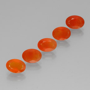  ct natürliche orangefarbener Karneol-Edelsteine, Transparent, Transparent / Lichtdurchlässig