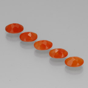  ct natürliche orangefarbener Karneol-Edelsteine, Transparent, Transparent / Lichtdurchlässig