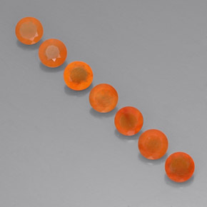  ct natürliche orangefarbener Karneol-Edelsteine, Transparent, Transparent / Lichtdurchlässig