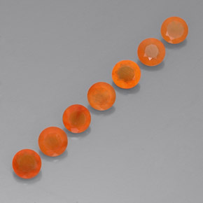  ct natürliche orangefarbener Karneol-Edelsteine, Transparent, Transparent / Lichtdurchlässig