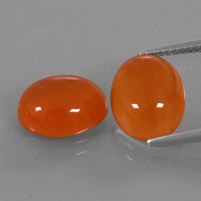  ct natürliche orangefarbener Karneol-Edelsteine, Transparent, Transparent / Lichtdurchlässig