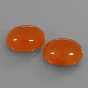  ct natürliche orangefarbener Karneol-Edelsteine, Transparent, Transparent / Lichtdurchlässig