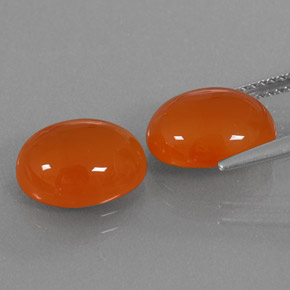  ct natürliche orangefarbener Karneol-Edelsteine, Transparent, Transparent / Lichtdurchlässig