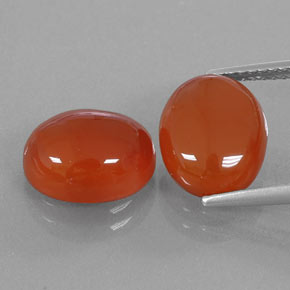  ct natürliche orangefarbener Karneol-Edelsteine, Transparent, Transparent / Lichtdurchlässig