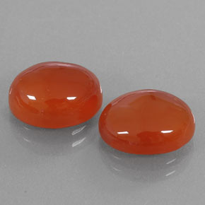 ct natürliche orangefarbener Karneol-Edelsteine, Transparent, Transparent / Lichtdurchlässig