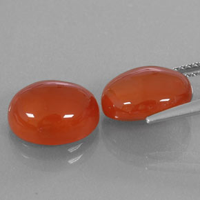  ct natürliche orangefarbener Karneol-Edelsteine, Transparent, Transparent / Lichtdurchlässig