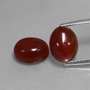  ct natürliche roter Karneol-Edelsteine, Oval Schliff, Lichtdurchlässig