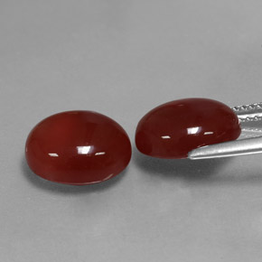  ct natürliche roter Karneol-Edelsteine, Oval Schliff, Lichtdurchlässig